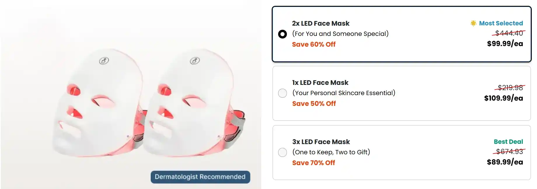 Glokore LED Mask Pricing